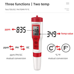 Xiuyuan Portable Water Quality <b>Tester</b> EC015 <b>pH</b> EC TDS Temp Meter Multi Probe Automatic Temperature Compensation - Product Image 3
