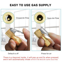 Amazon US US-Spec Copper Casting Reinforced Quick-Connect Male Connector for Tires with OLIVER Car Fitment Inflation Nozzle