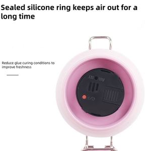 Pinky leem New Lash Glue Storage <b>Container</b> Temperature Humidity Activated <b>sealed</b> tank Eyelash Extension Glue Packaging Pot - Product Image 4