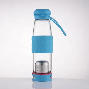 Best Selling 500ml Stylish Portable Glass Water Bottle High quality Environmental Borosilicate Glass Drinking Bottles