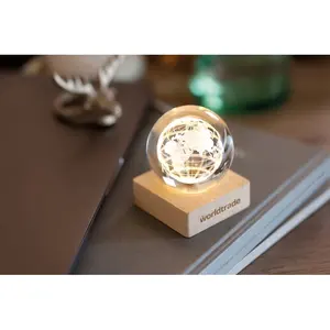 Lámpara de cristal LED Globe Light, gadgets personalizados - Product Image 4