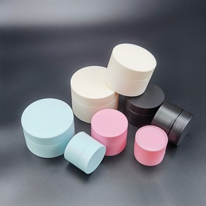Refillable <b>Makeup</b> Cosmetic <b>Face</b> Cream Jar 5g 10g 15g Customized Logo Printing Plastic Jars - Product Image 3