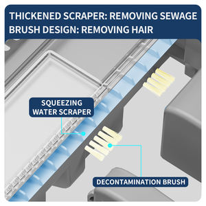 Mashhome 핸즈프리 극세사 바닥 청소 걸레 헤드 교체 습식 건식 플랫 스퀴즈 걸레 및 버킷 링거 세트 - Product Image 5
