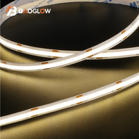 Tiras de Luces LED COB de Corte Libre, 528 LED, 2700K, 3000K, 4000K, 6000K, 12V/24V, 13W/M, RA90, para Iluminación del Hogar