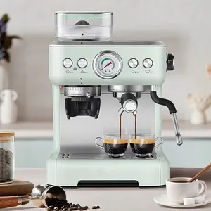 * 120v-220v 2.7L 1500W 58毫米过滤器20bar ULKA泵自动咖啡机商用咖啡机浓缩咖啡机