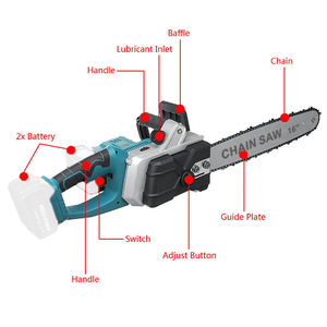 Motosierra Inalámbrica de 21V sin Escobillas, Motosierra Eléctrica de 2200W para Cortar Madera y Podar Árboles - Product Image 2