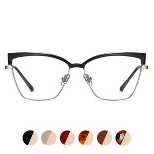 Monture de lunettes carrée en métal Tr90, protection anti-lumière bleue, unisexe, pour utilisation sur ordinateur - Product Image 4