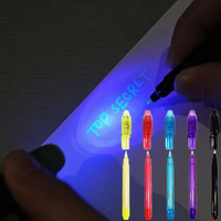 Fabrication bon marché en gros UV LED Light Magic Pen Invisible Ink Pen