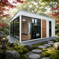 Cabine préfabriquée en conteneur de 20 pieds, norme australienne, hauteur intérieure 2,65 m, pour glamping, resort, séjour en famille