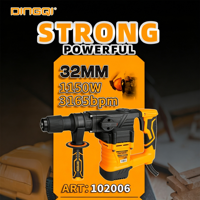 Marteau perforateur robuste 32 mm 3150 BPM 1150 W 220-240 V, outil électrique pour le perçage du béton et la construction
