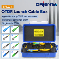 Câble de lancement OTDR monomode SC/UPC vers SC/UPC, boîte de 500m/1km, éliminateur de zone morte SM, anneau suppresseur d'impulsions pour fibre optique