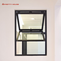 Pliez les fenêtres bifold verticales vitrées à cadre étroit en aluminium noir