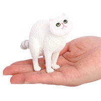 Venta al por mayor sólido PVC simulación estatua modelo Animal figuras gato figuras Animal figuritas Juguetes