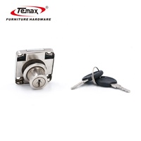 Serrure de tiroir TEMAX avec clés, serrure de porte d'armoire, base carrée, quincaillerie de meubles pour armoires de bureau