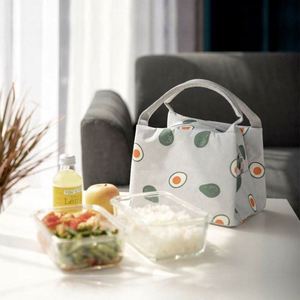 Bolsa Térmica para Alimentos con Estampado de Frutas de Dibujos Animados, de Poliéster Aislante, Impermeable, Ecológica, con Cierre de Cremallera, para Estudiantes, Lonchera Escolar - Product Image 5