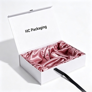 Premium <b>Wig</b> Accessories Packaging Wholesale Magnetic Gift Box with Ribbon Eco-friendly Manufacturer Supplier for Hair Brands - Product Image 1