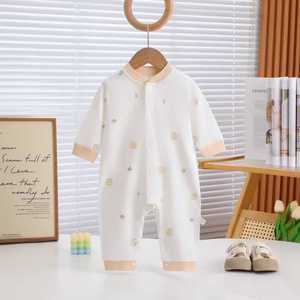 <span class=keywords><strong>Abbigliamento</strong></span> per neonati in cotone sottile, senza cuciture, morbido, per maschi e femmine, confortevole. - Product Image 1