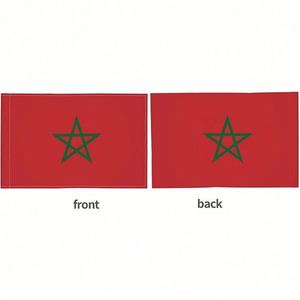 Hot Sales Supplier Polyester Morocco Moroccan Car <b>Flag</b> Country Auto Decorations for Window Clip Pole - Product Image 3