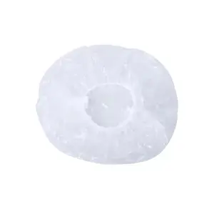 Custom Elastic Clear Unisex Bathing Cap Biodegradable Compostable Disposable Bath Shower Cap For Salon Hotel Travel