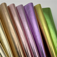 Rouleau de cuir stock lot cuir brillant métallique PU cuir synthétique pu faux rexine chaussures PVC stocks