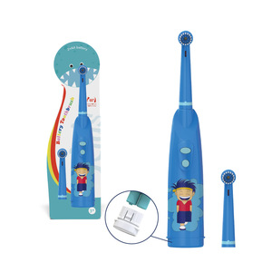 Cepillo de dientes eléctrico giratorio para niños de 3 a 6 años, cerdas extra suaves, resistente al agua IPX7, 4 modos, funciona con pilas - Product Image 3