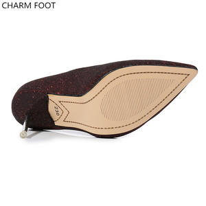 Del partito di modo delle signore <span class=keywords><strong>scarpe</strong></span> da tennis <span class=keywords><strong>con</strong></span> glitter a punta a spillo <span class=keywords><strong>scarpe</strong></span> <span class=keywords><strong>tacco</strong></span> <span class=keywords><strong>alto</strong></span> - Product Image 5