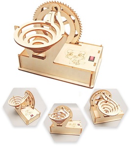 Juguete Educativo <span class=keywords><strong>de</strong></span> Madera con Riel Eléctrico y <span class=keywords><strong>Bolas</strong></span> <span class=keywords><strong>de</strong></span> Acero, Forma Geométrica, para Estudiantes <span class=keywords><strong>de</strong></span> Primaria y Secundaria, Unisex - Product Image 2