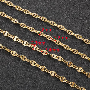 אופנה 304 נירוסטה מרינר שרשרת סיטונאי עבור תכשיטי צמיד נשים ביצוע שרשרת זהב 18K - Product Image 5