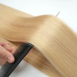 Extensiones de Cabello 100% Natural Brasileño Remy con Punta Plana y Queratina Italiana, de 14 a 30 Pulgadas, Sin Enredos, Suaves, con Doble Trama para Fijación a Máquina - Product Image 3