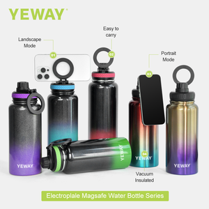 Botella de agua magnética de 24oz, botellas de agua Magsafe de acero inoxidable con soporte para teléfono, a prueba de fugas, sin BPA para gimnasio, exteriores, Viajes - Product Image 3