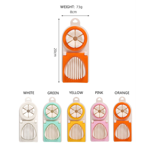 Manjia thiết kế mới bằng thép không gỉ trứng cắt hai-in-one đa chức năng trứng <span class=keywords><strong>Slicer</strong></span> Hướng dẫn sử dụng đôi Đầu chia trứng - Product Image 4