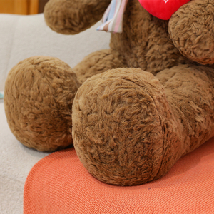 Oso de Peluche <span class=keywords><strong>Extra</strong></span> Grande para Abrazar - Lazo de Amor y Corazón Rojo, Regalo de San Valentín para Novia/Esposa, Muñeco de Peluche Gigante - Product Image 5