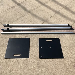 حامل متقاطع مزدوج قابل للتعديل من الألومنيوم وحامل خلفية ستارة لحفلات الزفاف والحفلات والمسرح حامل زهور - Product Image 5