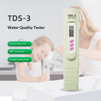 Stylo de mesure de la qualité de l'eau TDS-3 à trois boutons Ruixiangtong en stock, plage TDS 0-9990 ppm, détection de température, approvisionnement direct usine