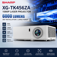 Projecteur laser Sharp XG-TK456ZA 1080P 6000 Lumens compatible 3D avec déplacement vertical de la lentille pour grandes salles, installation à 360°