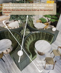 أثاث مقهى تصميم حديث أريكة مطعم مع فتحة زهرة الحد الأدنى متجر الحليب الشاي القهوة - Product Image 2