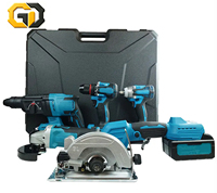 GD-20V-21V Ensemble d'outils industriels à batterie au lithium, à démarrage progressif, robuste, turbo-amplifié, durable, à impact maximal, Pro-choice