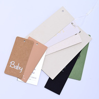 Étiquette de vêtement en papier avec logo personnalisé pour marque de vêtements