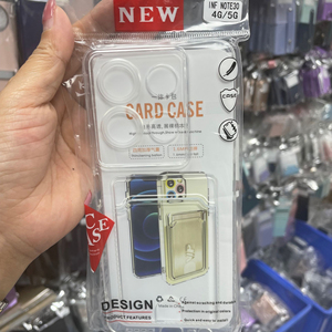 เคสใสสำหรับ <span class=keywords><strong>OPPO</strong></span> Realme11/A78/realme 53เคสโทรศัพท์กันกระแทกโปร่งใสมีช่องเสียบบัตรด้านหลังเคสโทรศัพท์กระเป๋าสตางค์ป้องกันรอยขีดข่วน - Product Image 6