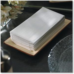 Lot de 100 serviettes de toilette blanches 1 plis 12 x 17 pouces, 5 paquets/carton - Product Image 5
