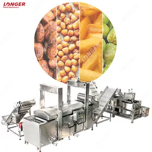 Sunflower Seeds Frying Machine Continuous Peanut Fried Peanuts Frying Machine For Sale