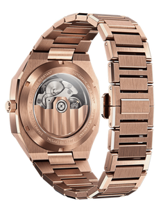 Reloj de pulsera automático para hombre, de acero inoxidable, oro rosa, cristal de zafiro 316l, con logotipo personalizado - Product Image 3