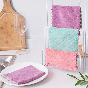 Chiffon de cuisine absorbant en microfibre TGYW, chiffon de lavage anti-adhésif, outils de nettoyage pour la vaisselle et la table - Product Image 3