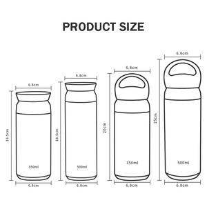 Hot bán 350ml tùy chỉnh chai nước cá tính cốc Matte hẹp miệng cốc cà phê biểu tượng tùy chỉnh - Product Image 5