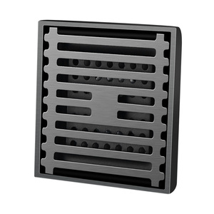 Desagüe de Piso Rectangular Personalizado en Gris Metálico, Roscado, Anticorrosión, Antiolores, para Baño - Product Image 2