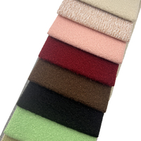 Tissu Bouclé en Polyester Premium, Matière Douce pour Revêtement Teddy, Idéal pour Coussins de Canapé, Textile Moderne Teint en Fil Uni