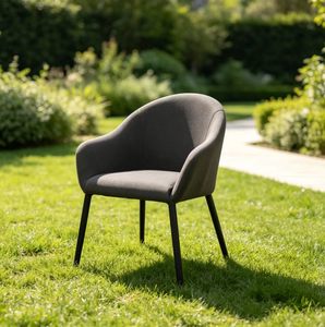 <span class=keywords><strong>Fauteuil</strong></span> moderne à dossier incurvé en tissu rembourré, <span class=keywords><strong>fauteuil</strong></span> d'appoint ergonomique pour la maison, la salle à manger, le café, l'hôtel - Product Image 2