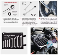 Jeu de douilles pour outils automobiles en acier inoxydable 82 pièces avec mallette de rangement pour boîte à outils en plastique dur