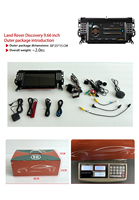 Lecteur vidéo de voiture Android 14 de 9,66 pouces pour Land Rover Discovery Sport L550 2015-2019, autoradio multimédia