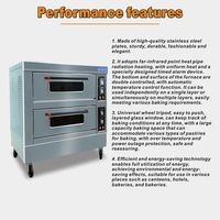 Horno Eléctrico de Convección DEBACK de Alta Calidad, Equipo de Panadería, 3 Niveles, 6 Bandejas, Control Manual, Pantalla LED